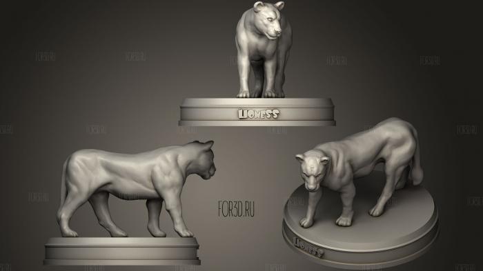 Lioness 3d stl модель для ЧПУ